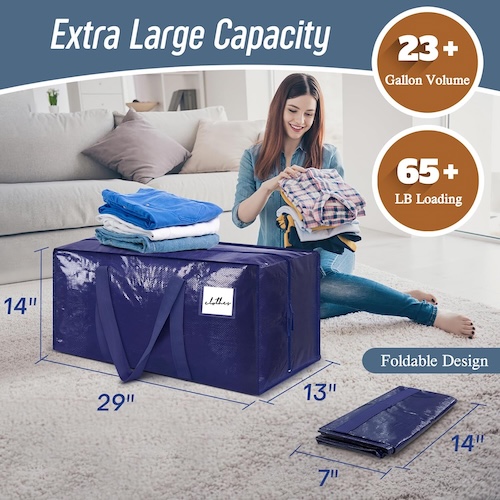 Set of large moving bags